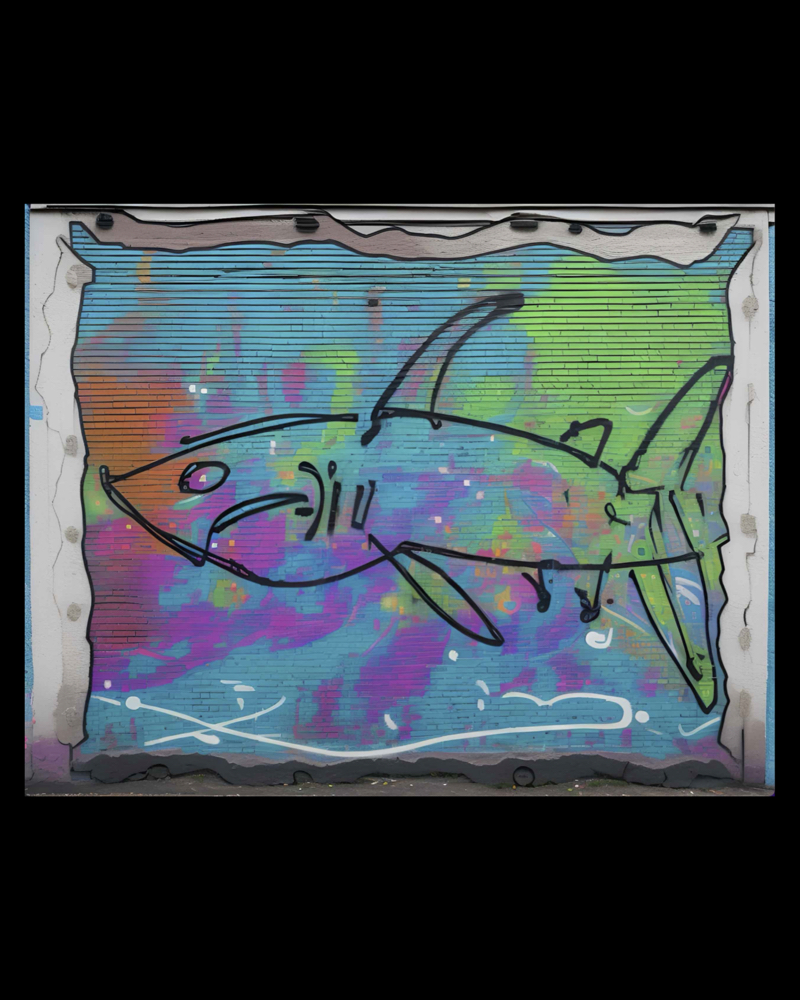 Squalo mare - Graffiti 3